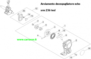 avviamentodecespugliatoreechosrm236teslcarrasso