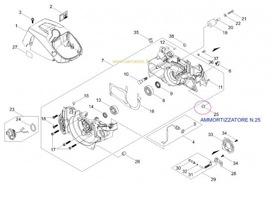 AMMORTIZZATORE501SX25