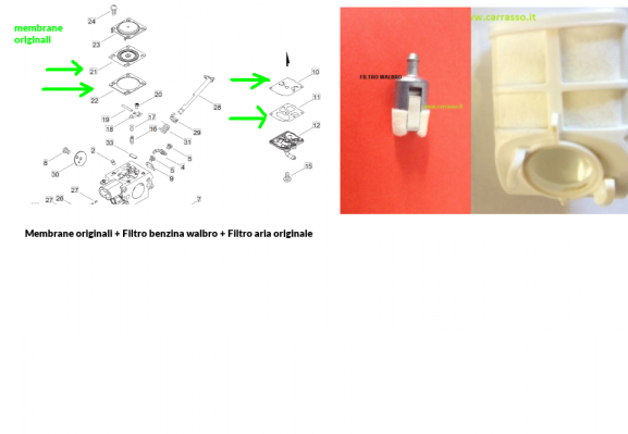 kitmembranefiltroariafiltrobenzinacarrasso